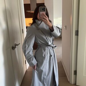 Stylish Chic Retro Belted Trench Coat/ Raincoat